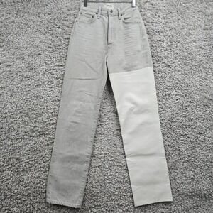 Agolde Jeans Womens 23‎ Gray Pieced 90s Pinch Waist Organic Cotton READ